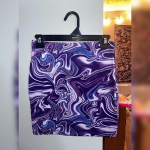 SHEIN Purple Marble Skirt